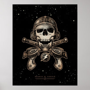 Affisch för utrymmepirat (rayguns) (16x20")