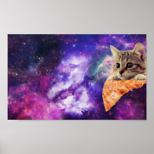 Affisch för utrymmePizzakatt