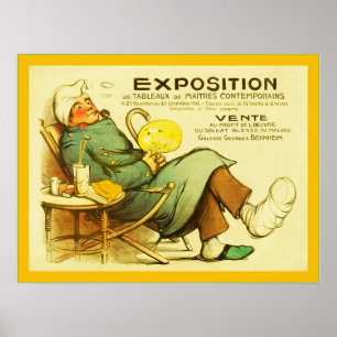 Affisch för vintagefransk WW1