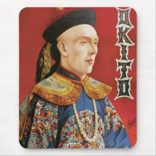 Affisch för vintageOkito trollkarl Musmatta