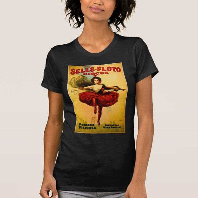 Affisch för vintagesells-Flotocirkus Tee (Framsida)