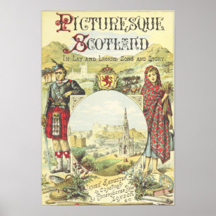 Affisch för vintageSkottland turism