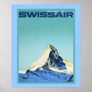 Affisch för vintagevintersportar