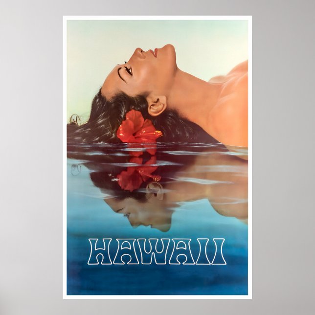 Affisch Hawaii Resa Konst Hem Tryck (H1008) (Framsidan)