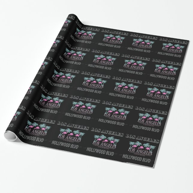 Affisch Hollywood Blvd. Inpackningspapper Presentpapper (Utrullad)