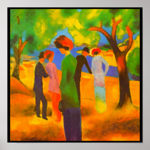 Affisch-Klassiker/Vintage-Augusti Macke 9 Poster