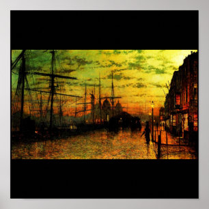 Affisch-Klassiker/Vintage-John Atkinson Grimshaw Poster