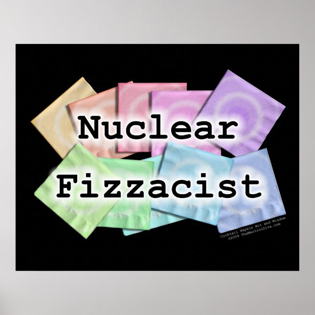 Affisch, Konst - KÄRNKRAFTSFIZZACIST Poster (Framsidan)