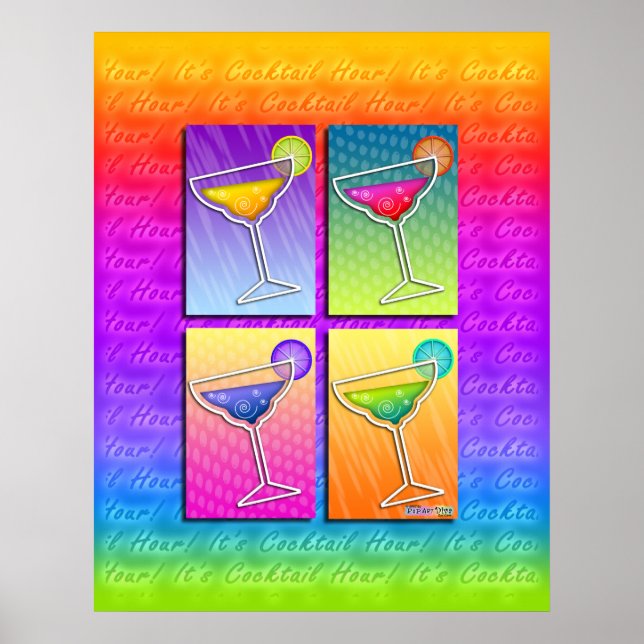 Affisch, konst - Popkonst Margaritas Poster (Framsidan)