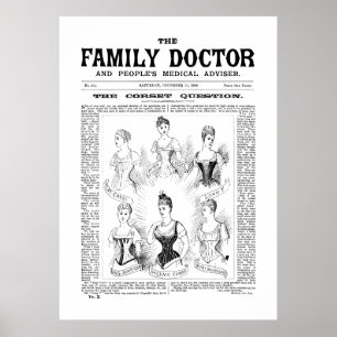 Affisch Korsetter The Family Doctor 21 dec 1889