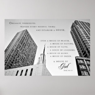 Affisch - Manhattan New York LDS tempel
