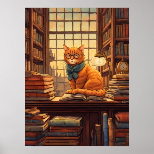 affisch med bibliotekskatt #4 (Framsidan)