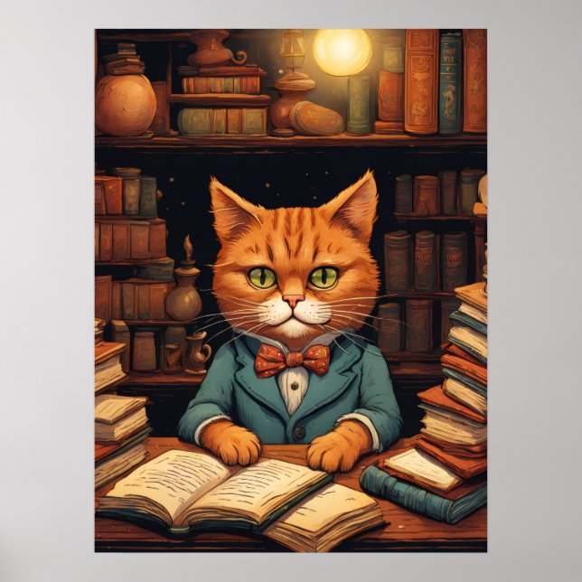affisch med bibliotekskatt #5 (Framsidan)