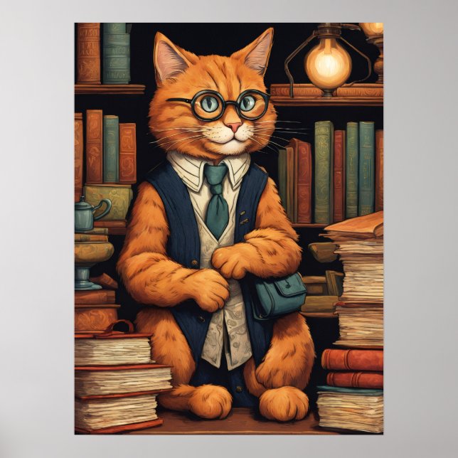 affisch med bibliotekskatt #6 (Framsidan)