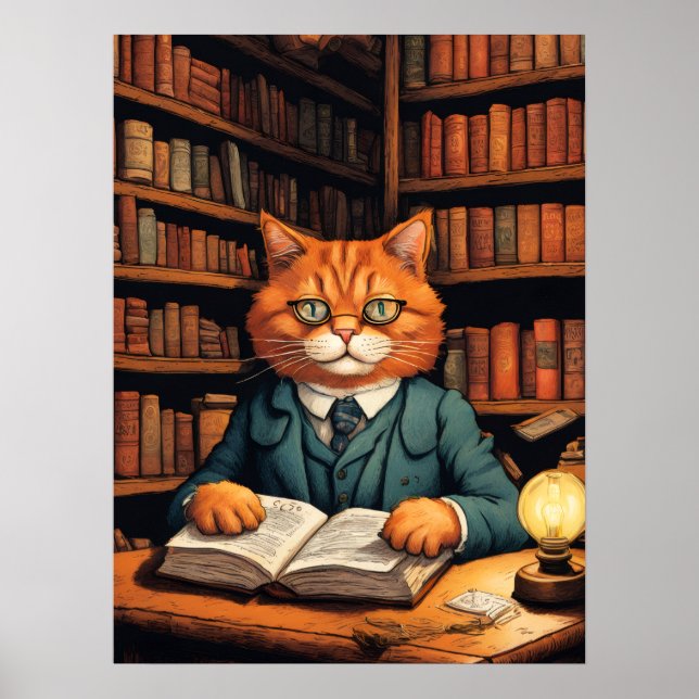 affisch med bibliotekskatt #7 (Framsidan)