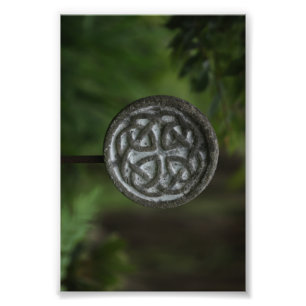 Affisch med en gammal irländsk symbol fototryck