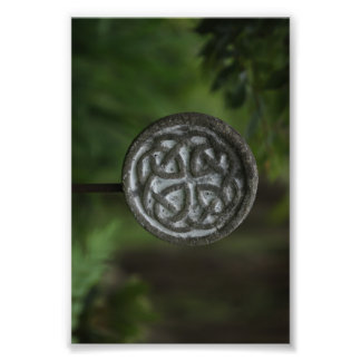 Affisch med en gammal irländsk symbol fototryck
