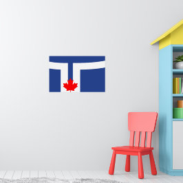 Affisch med Torontos flagga, Kanada