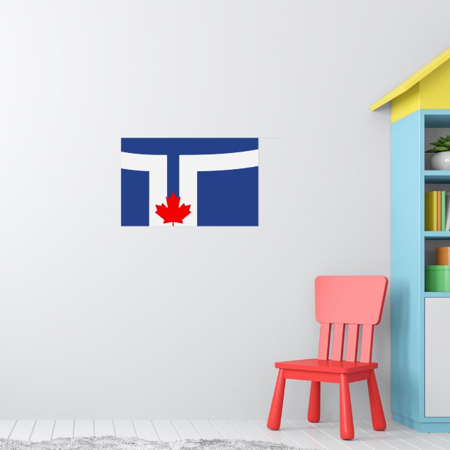 Affisch med Torontos flagga, Kanada (Barnkammare 1)