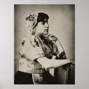 Affisch: Moorishkvinna, Tangier, Marocko, 1898 Poster