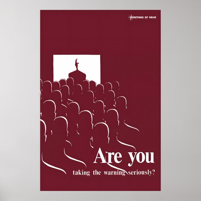 Affisch NATO Tar du varningen på allvar (Framsidan)