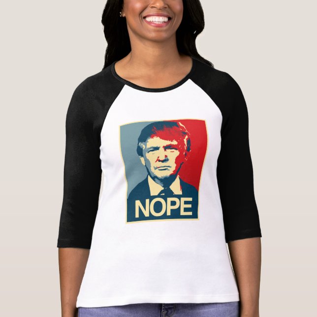 Affisch Nope - Donald Trump - T-shirt (Framsida)