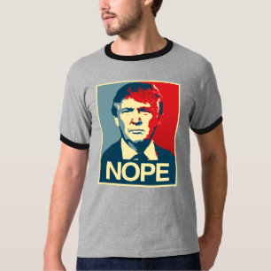 Affisch Nope - Donald Trump - Tee Shirt