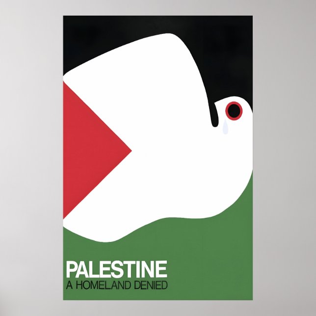 Affisch Palestina - ett hemland nekad (Framsidan)