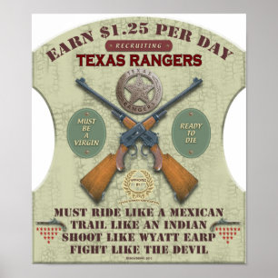 AFFISCH - REKRYTERA TEXASPOLIS 1887