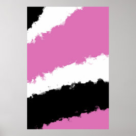 Affisch, Rosa Akvarell, Abstrakt Minimalism Poster
