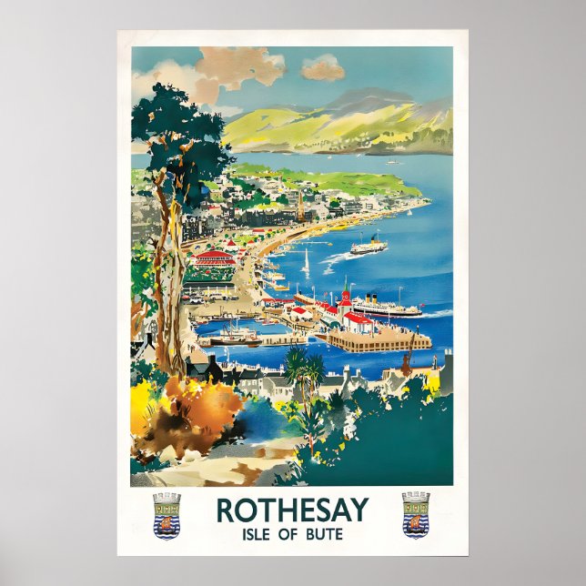 Affisch Skottland Rothesay Isle of Bute (Framsidan)
