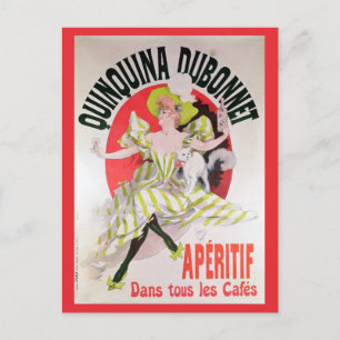 Affisch som annonserar Quinquina Dubonnet' Vykort