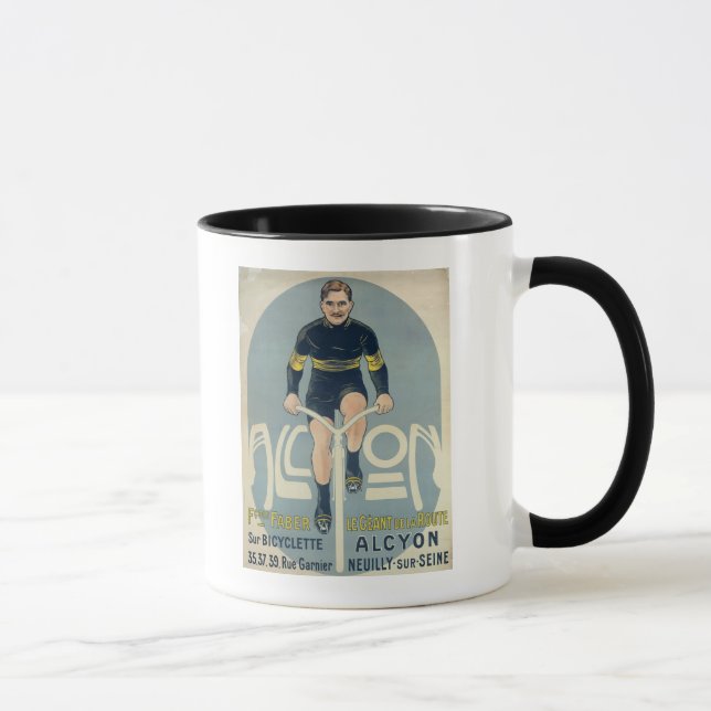 Affisch som visar Francois Faber Mugg (Höger)
