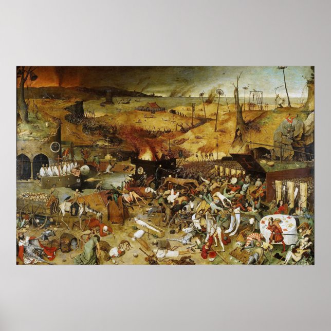 Affisch The Triumph of Death Pieter Brueghel (Framsidan)