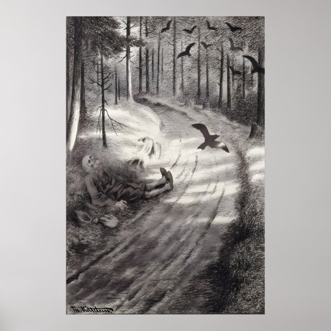 Affisch Theodor Kittelsen Fattigmannen (Framsidan)