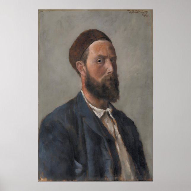 Affisch Theodor Kittelsen Självporträtt (Framsidan)