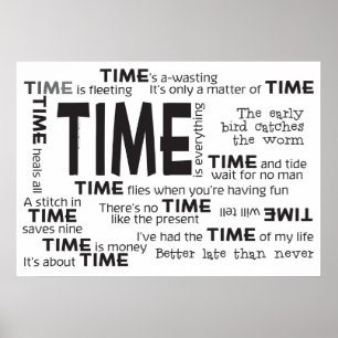 Affisch - Time Proverbs