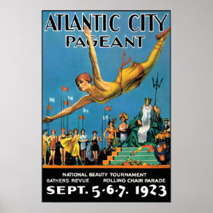 Affisch/tryck: Atlantic City Poster