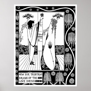 Affisch/tryck: Beardsley - kärlekdrinken Poster