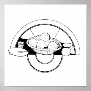 Affisch/tryck: "Disk/grapefrukt ", Poster