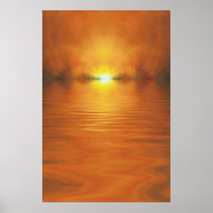Affisch & tryck för inställningssol
