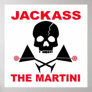Affisch, tryck - JACKASS, The Martini