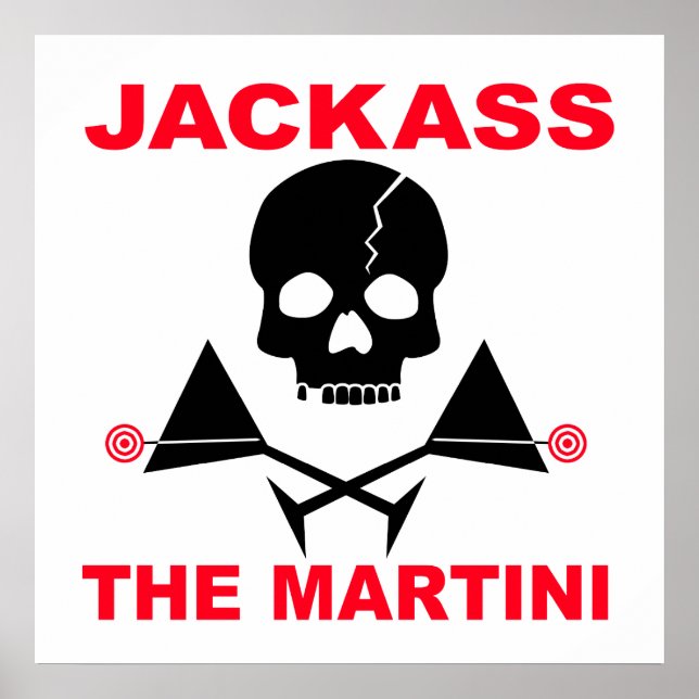 Affisch, tryck - JACKASS, The Martini (Framsidan)