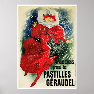Affisch/tryck: Jules Cheret - pastillar Geraudel Poster
