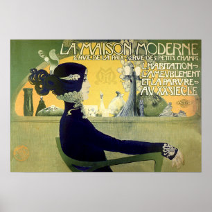 Affisch/tryck: La Moderne Maison (det moderna Poster