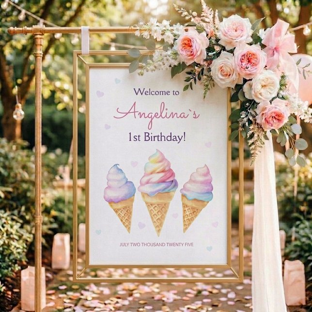 Affisch välkommen födelsedagsfest. (Skapare uppladdad)