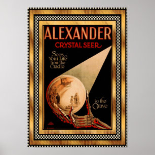 Affisch Vintage Alexander Crystal Seer teater