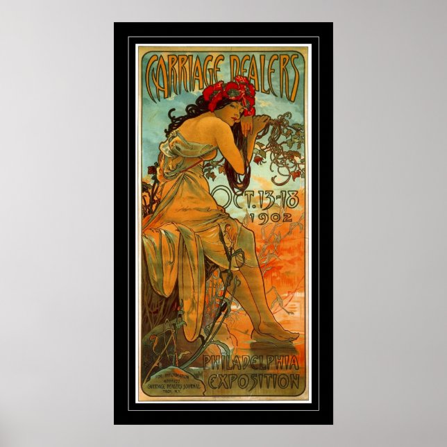 Affisch Vintage Art Alphonse Mucha (Framsidan)