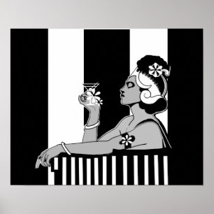 Affisch Vintage Art Deco