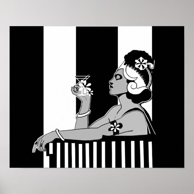 Affisch Vintage Art Deco (Framsidan)